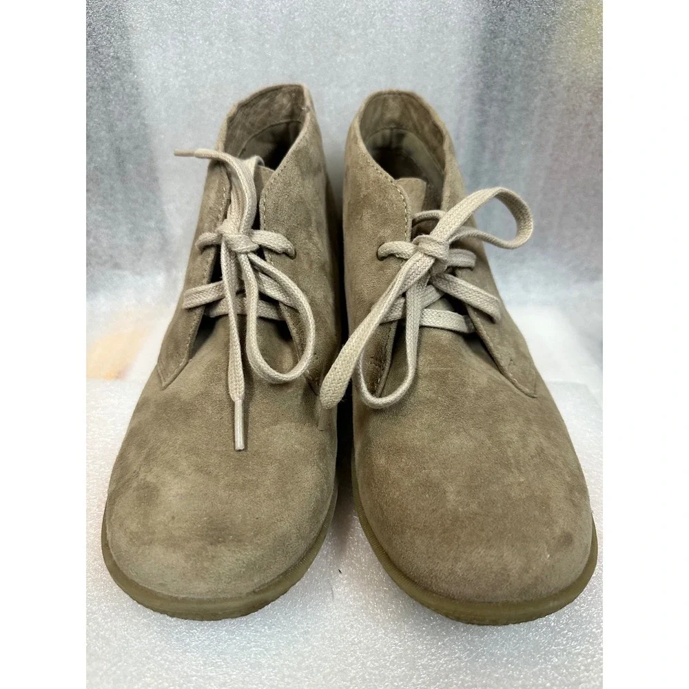 HP Suede Chukka‎ Boots Mens Tan Lace Up Ankle Boots Casual Fashion Footwear 7W